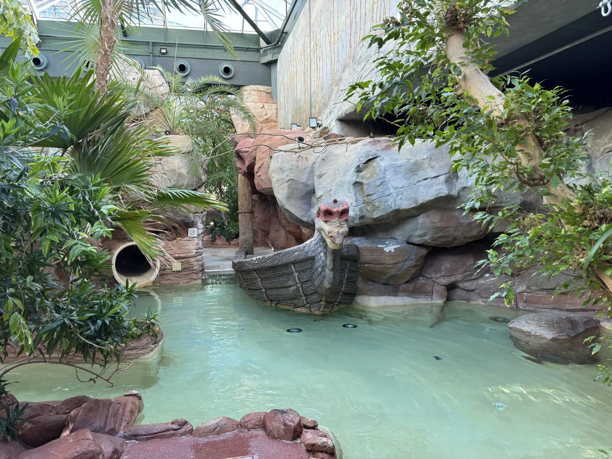 Wasserspielplatz Drachenfelsen im Aqua Mundo des Center Parcs Bispinger Heide