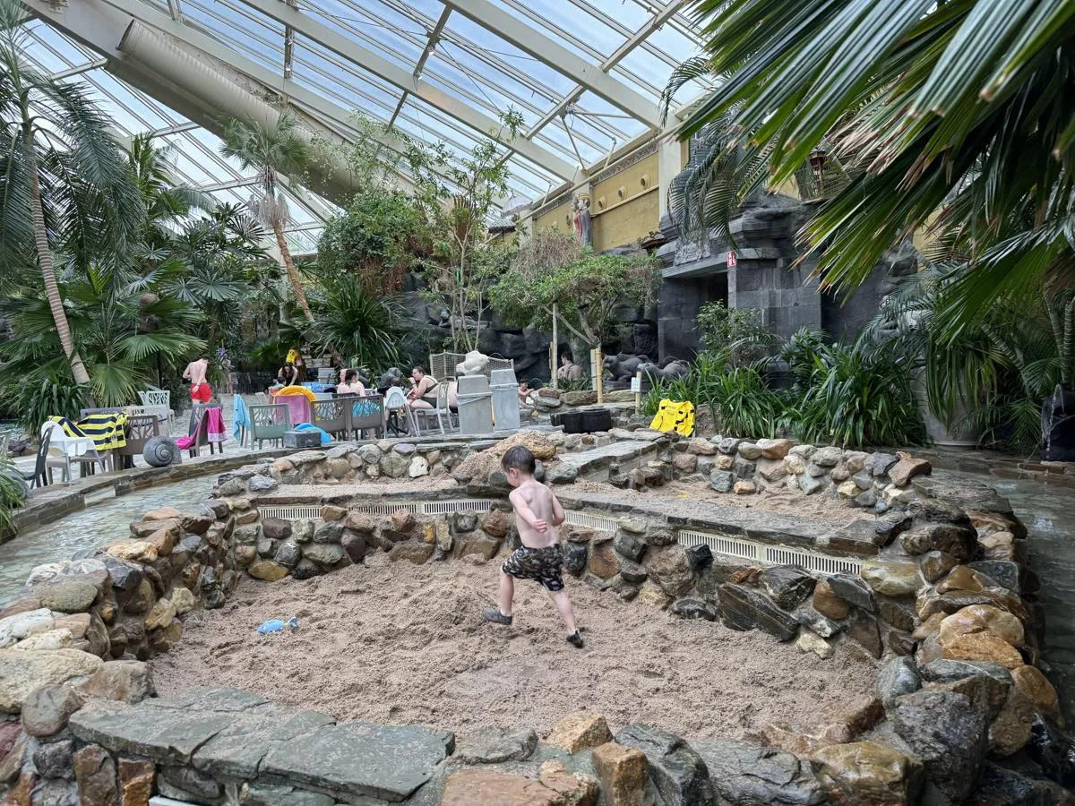 Aqua Mundo Sandspielbereich im Center Parcs De Eemhof