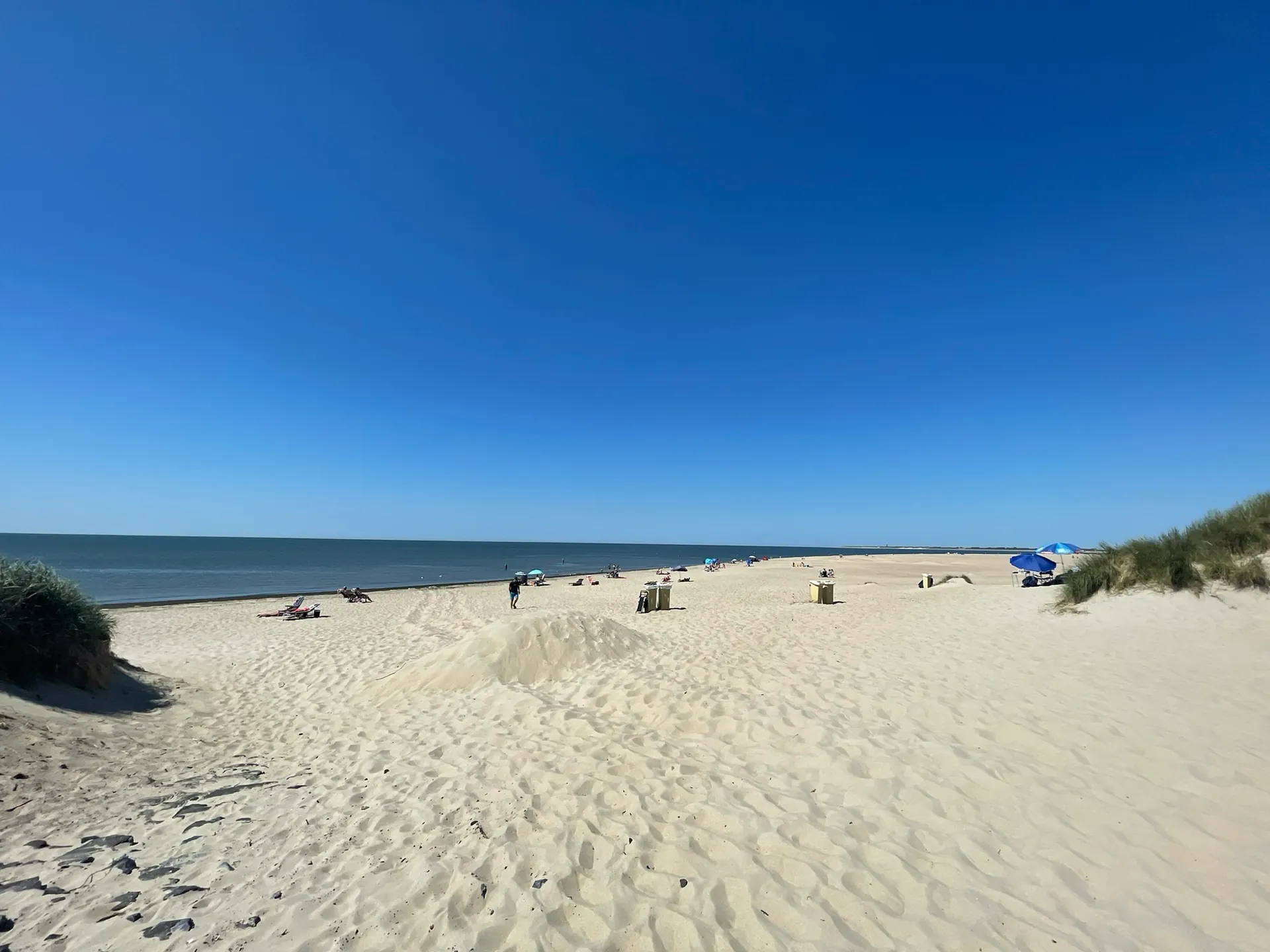 Nordseestrand mit Dünen bei Port Zélande