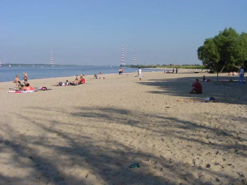 Elbstrand in der Nähe des Feriendorf Altes Land
