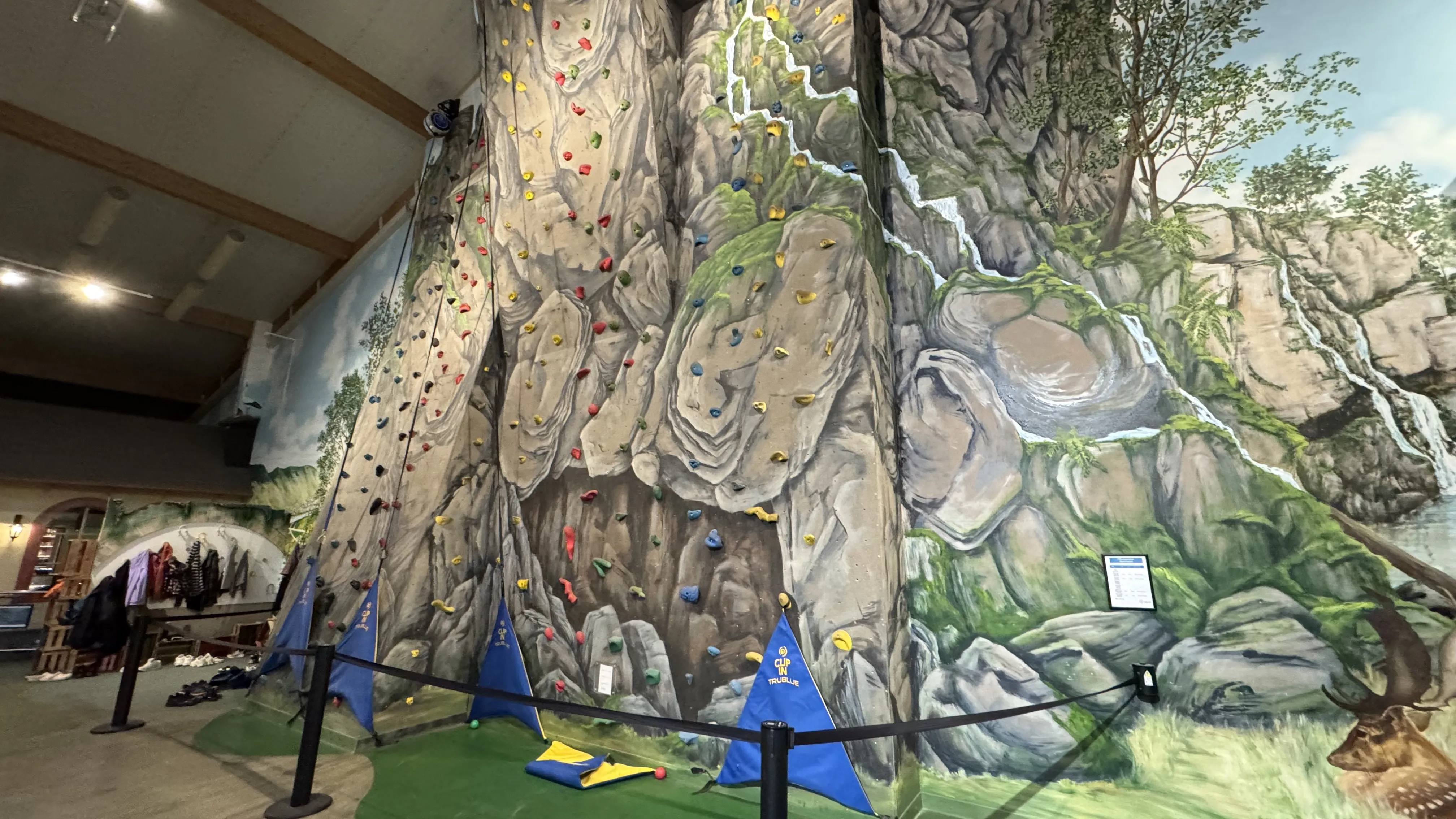 Indoor-Kletterwand mit Selbstsicherung im Landal Sonnenberg