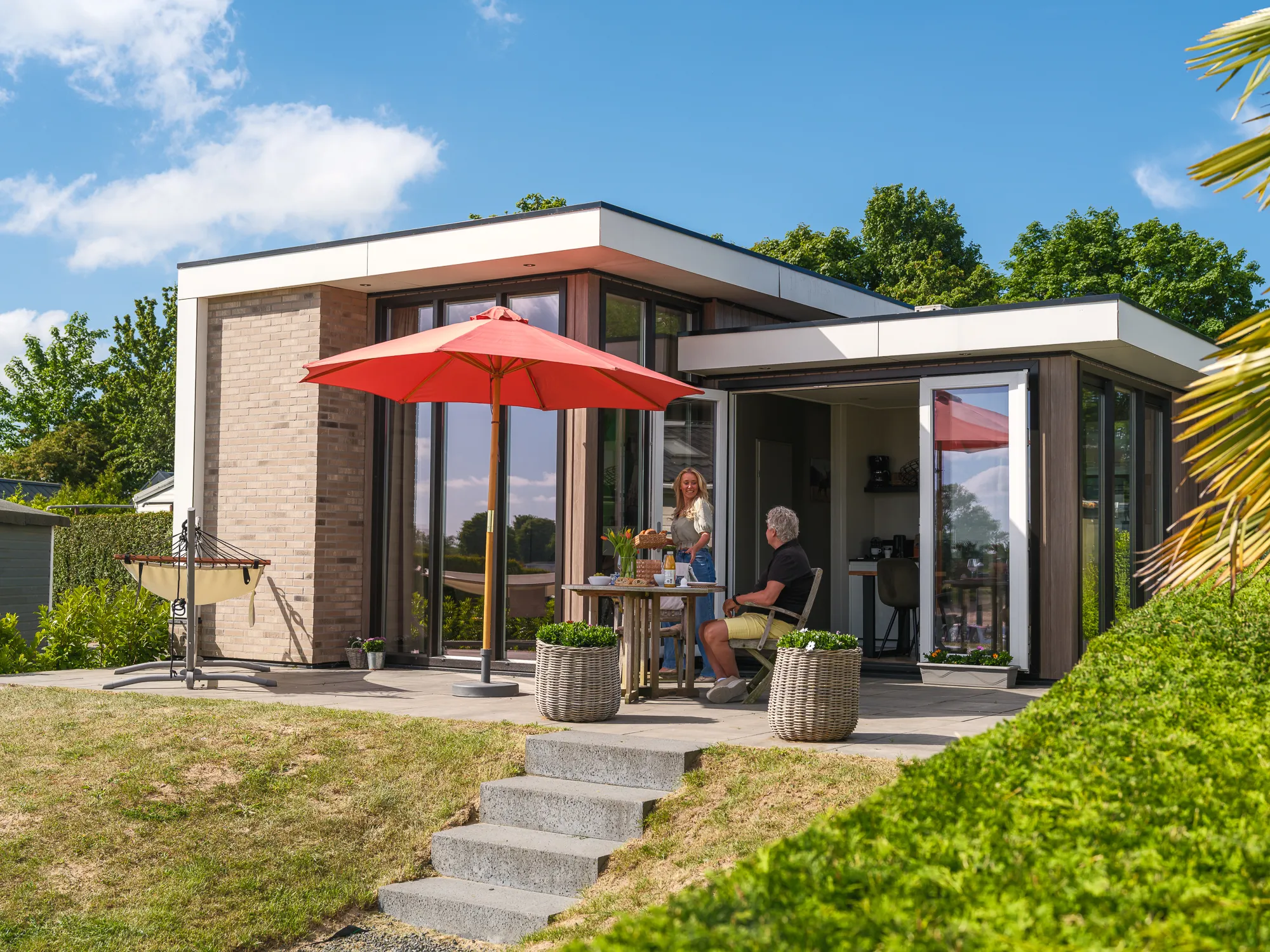 Cube XL mit Sauna, 4 Personen im Resort Rhederlaagse Meren