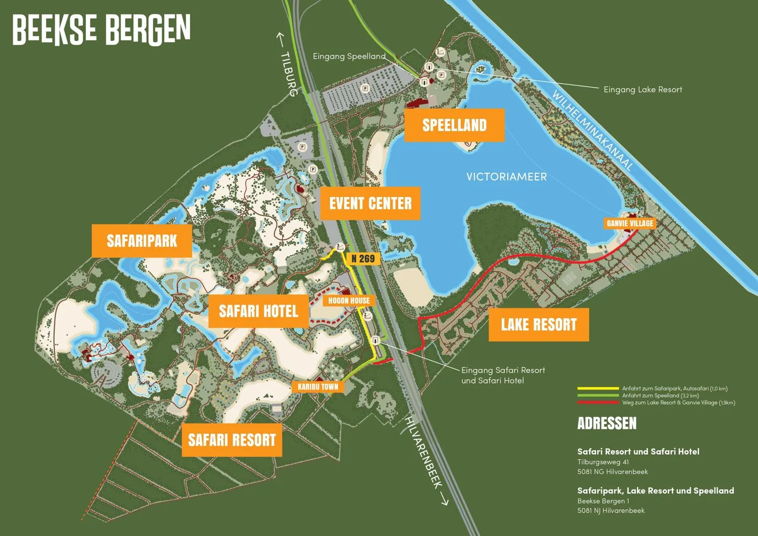 Safari Resort Beekse Bergen in Hilvarenbeek, Nordbrabant - Bild 3