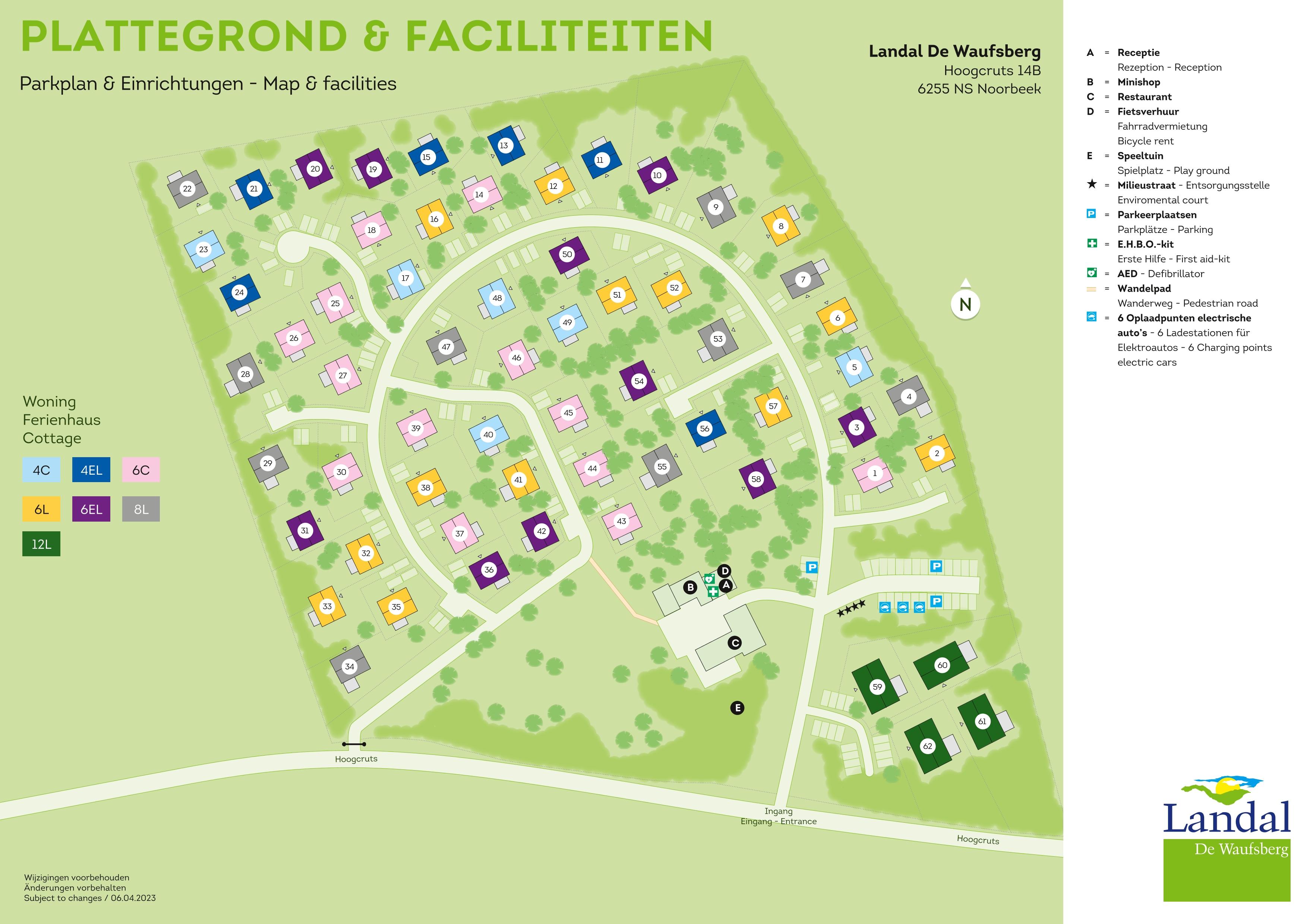 Parkplan Landal De Waufsberg
