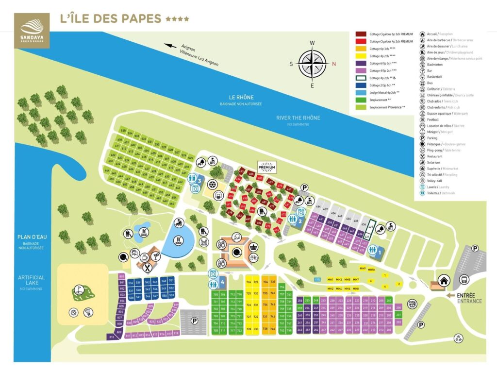 Parkplan Roompot L'Île des Papes (Lageplan)