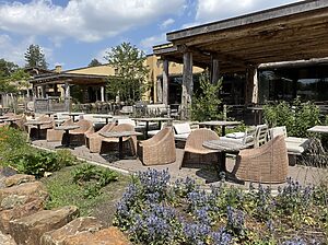Safari Resort Beeksebergen Restaurantterasse