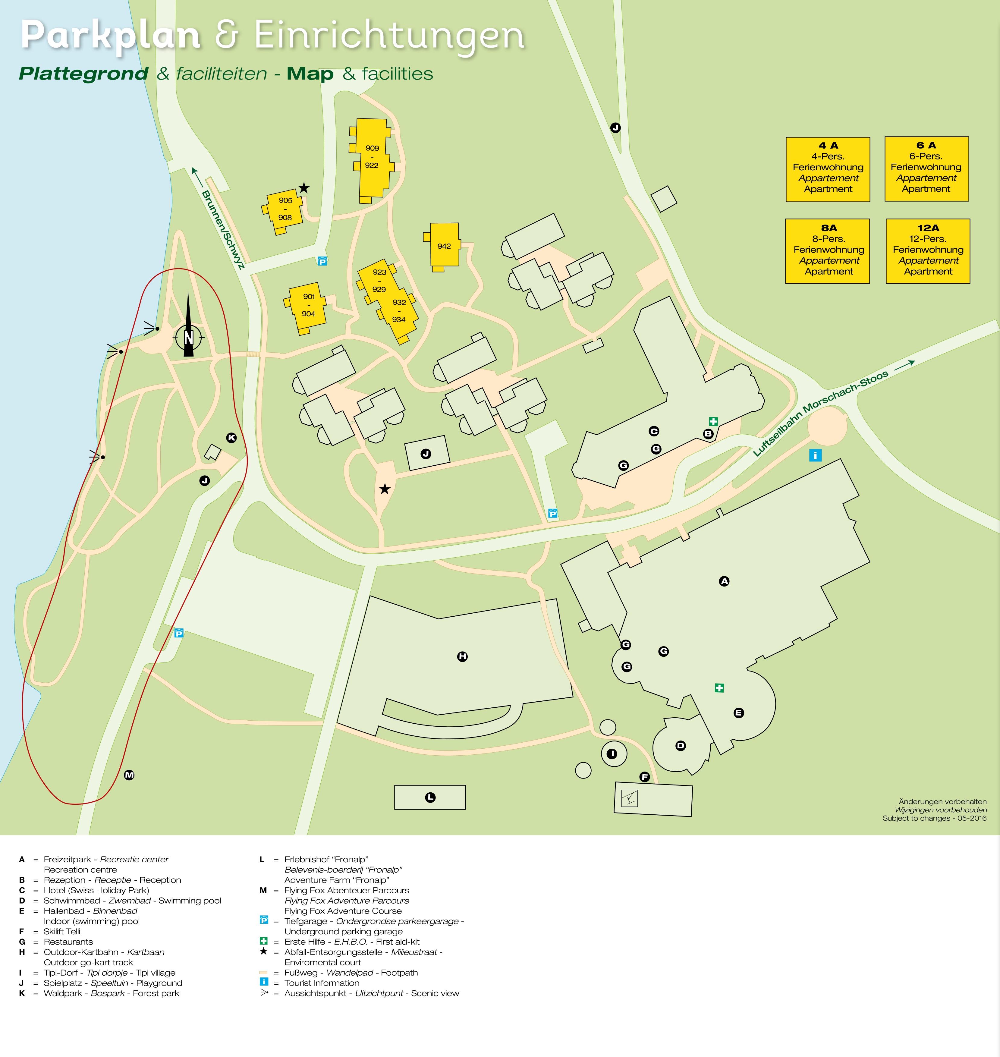 Parkplan Landal Vierwaldstättersee