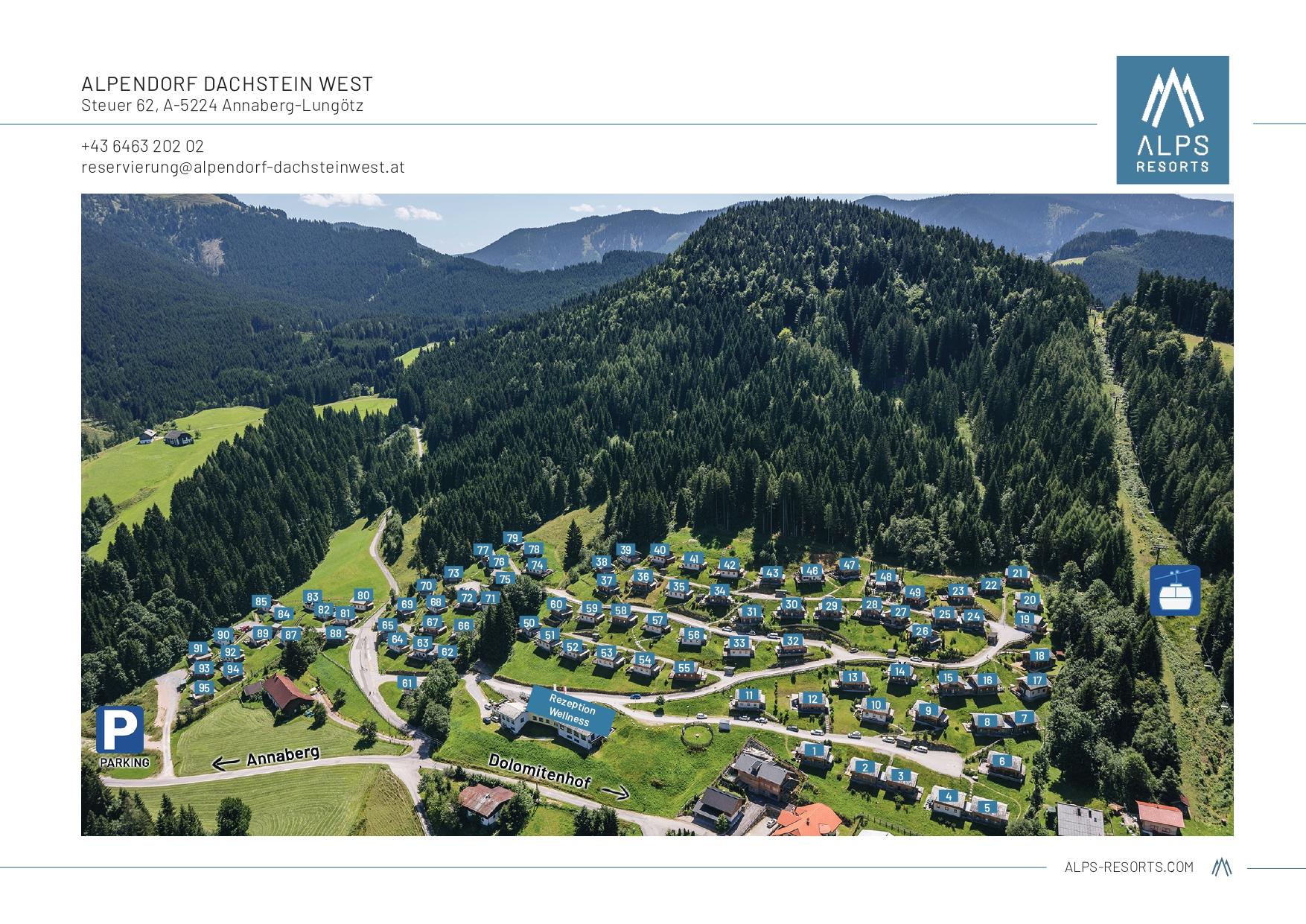 Parkplan Alps Resorts Alpendorf Dachstein West