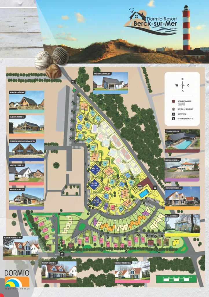 Parkplan Dormio Resort Berck-sur-Mer (Lageplan)
