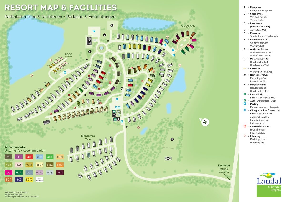 Parkplan Landal Ullswater Heights