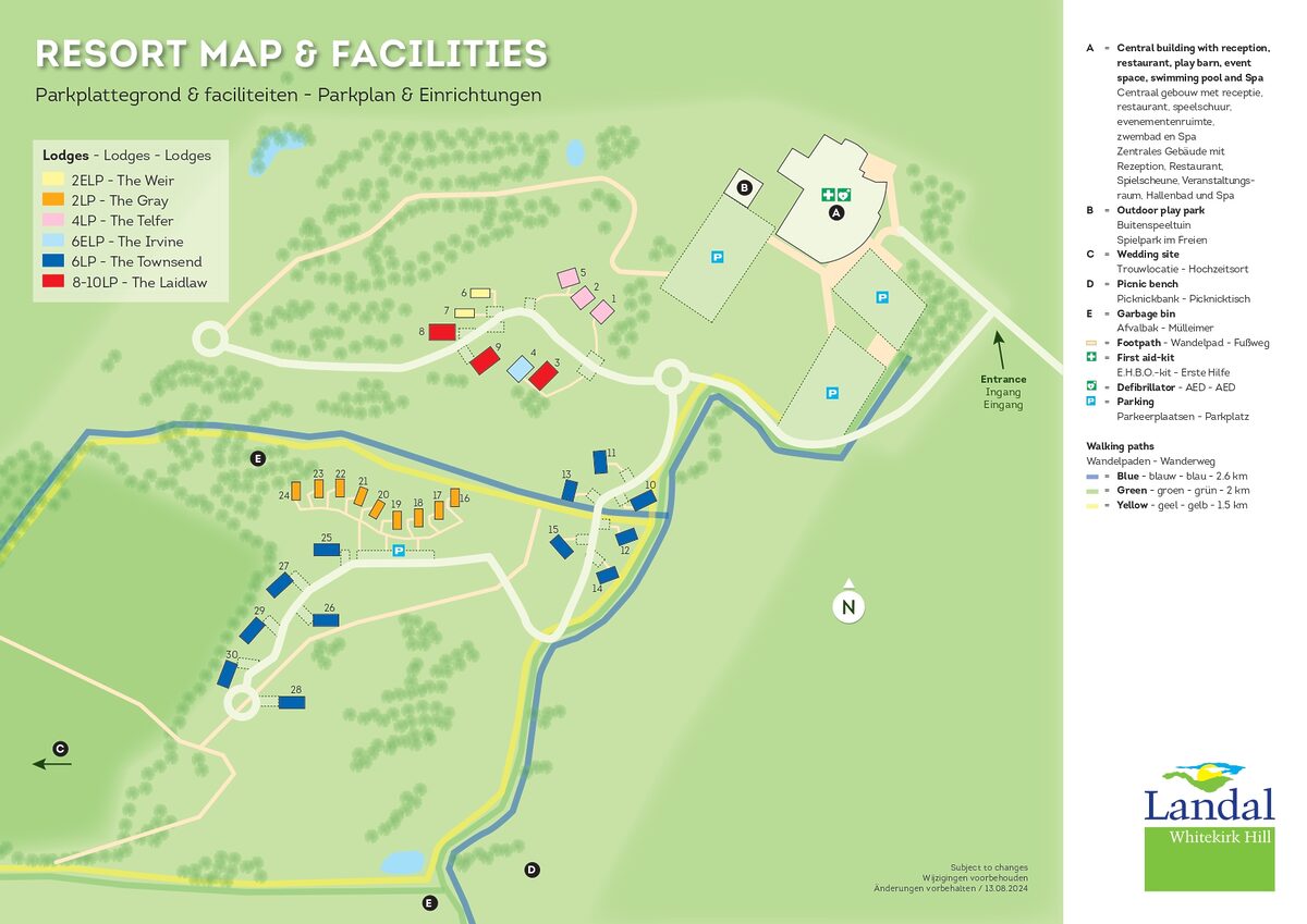 Parkplan Landal Whitekirk Hill