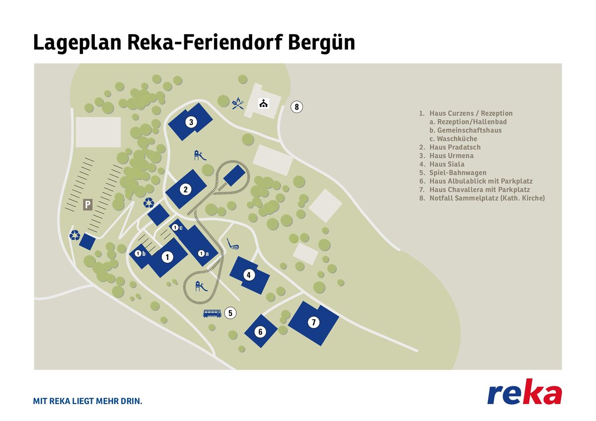 Parkplan Reka-Feriendorf Bergün