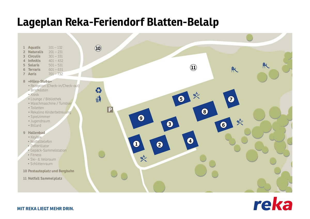 Parkplan Reka-Feriendorf Blatten - Belalp