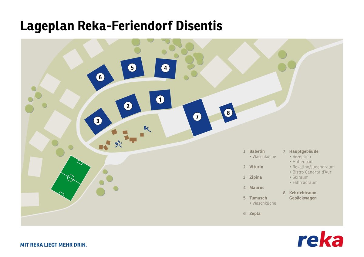 Parkplan Reka-Feriendorf Disentis