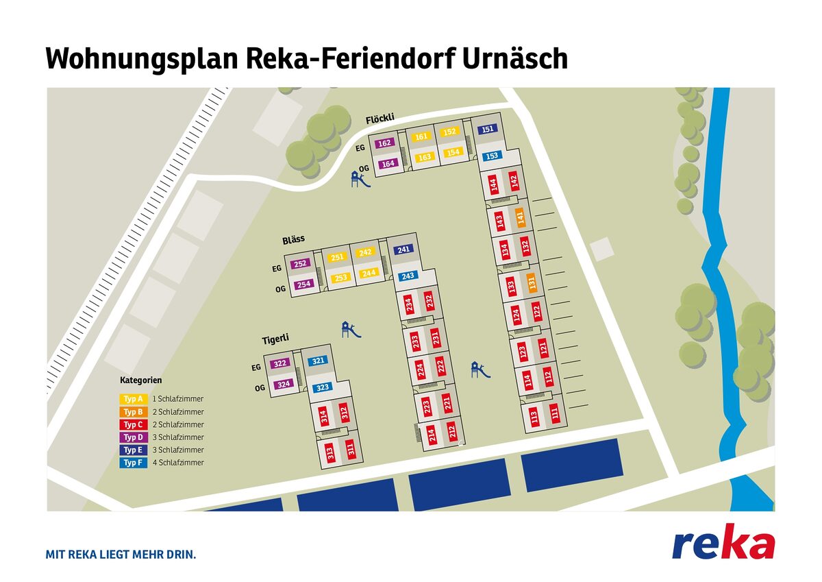 Parkplan Reka-Feriendorf Urnäsch