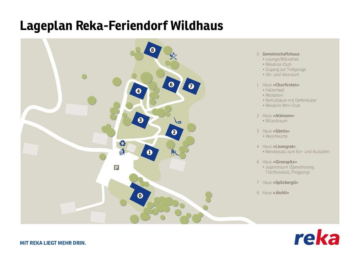 Parkplan Reka-Feriendorf Wildhaus