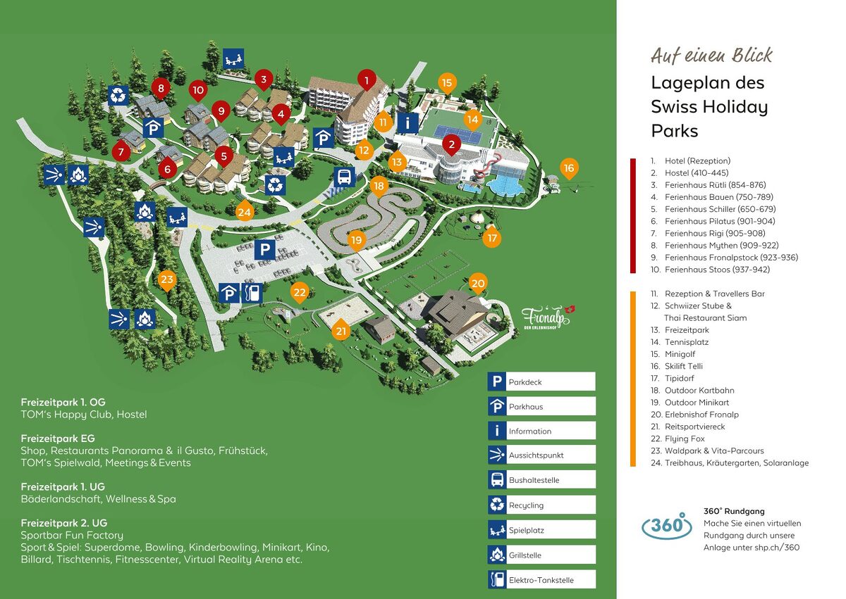 Parkplan Swiss Holiday Park Morschach